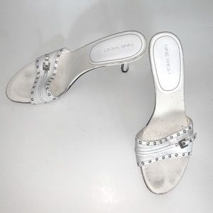 2” White Slip-On High Heel